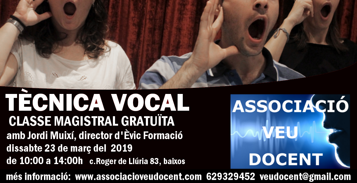 AVD-CLASSE MAGISTRAL DE TÈCNICA VOCAL 1r nivell 23.03.19
